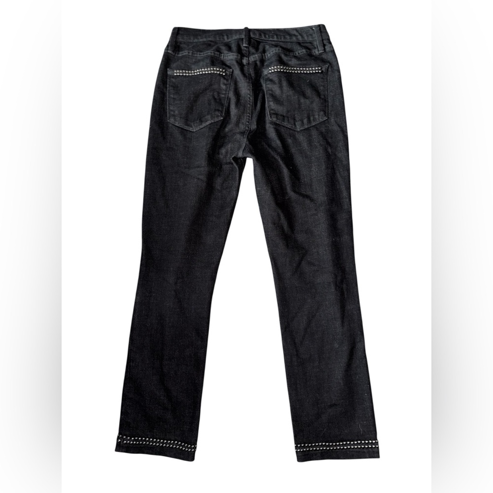 Frame Women’s Le High Straight leg Studded Black Jeans Size 29 - Picture 6 of 7